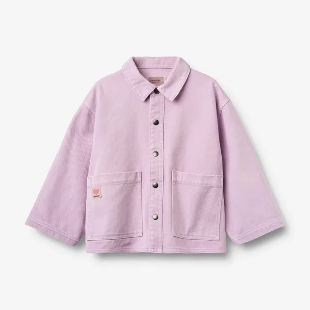 wheat-overshirt-cole-kinderhemd-lavender-glow-bio-baumwolle image 1