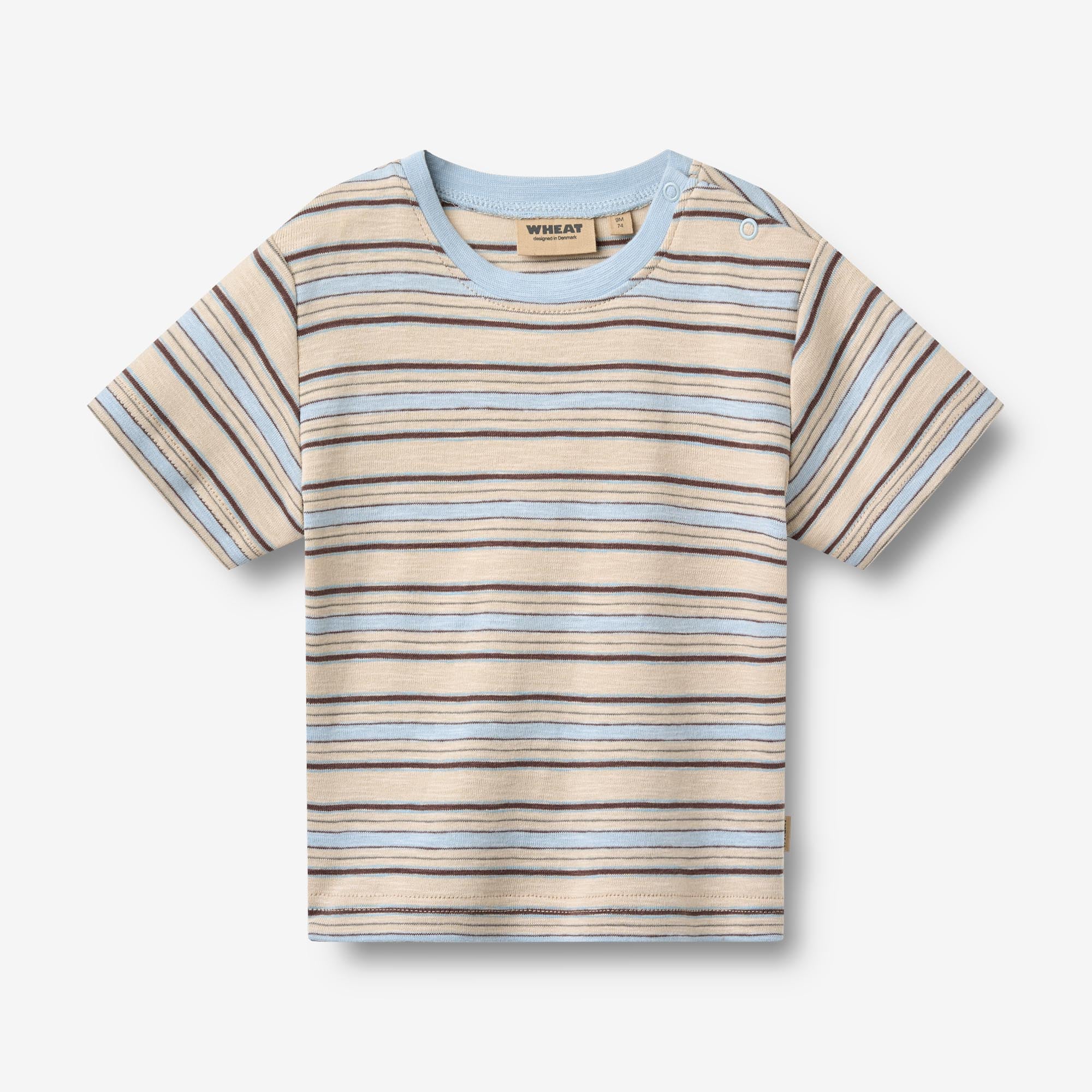 wheat-fabian-t-shirt-multi-blue-stripe-bio-baby image 1