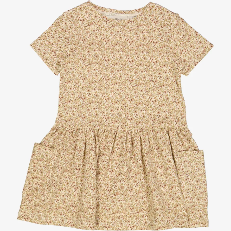 wheat-birthe-jerseykleid-eggshell-flowers-bio-baumwolle image 1