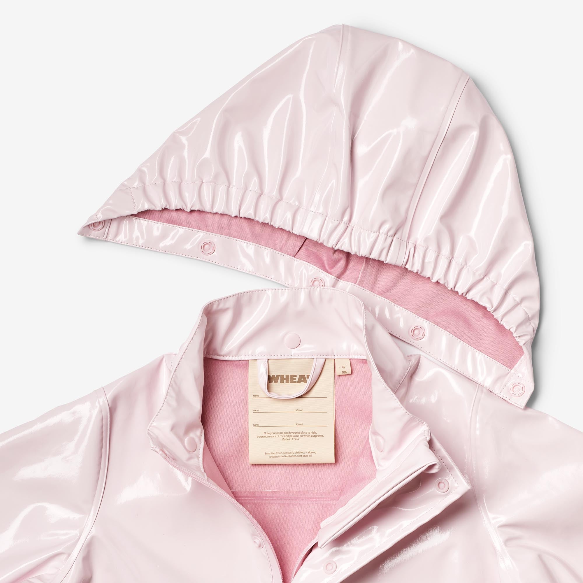wheat-ollo-regenjacke-kinder-cherry-bloom-glossy-wasserdicht image 3