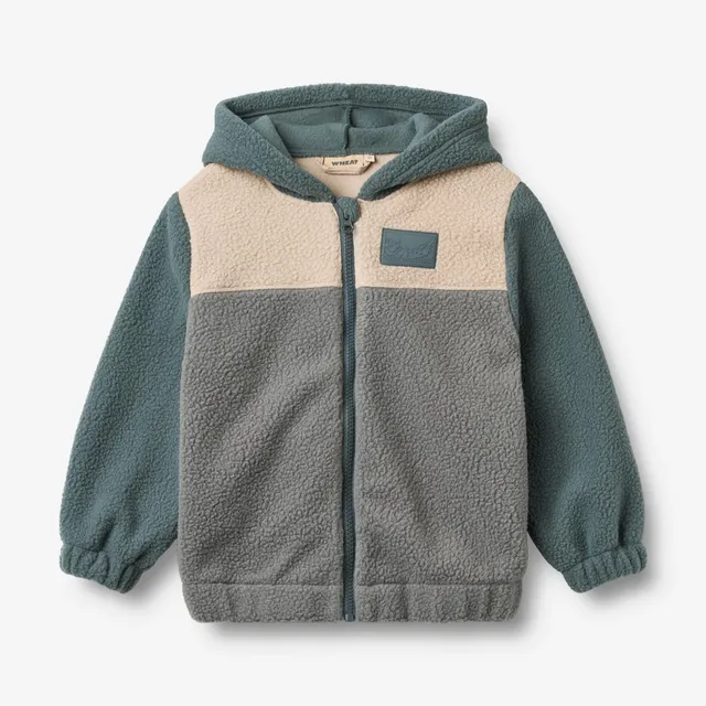 wheat-adrian-fleecejacke-flint-fleece-kinder-recycelt image 1