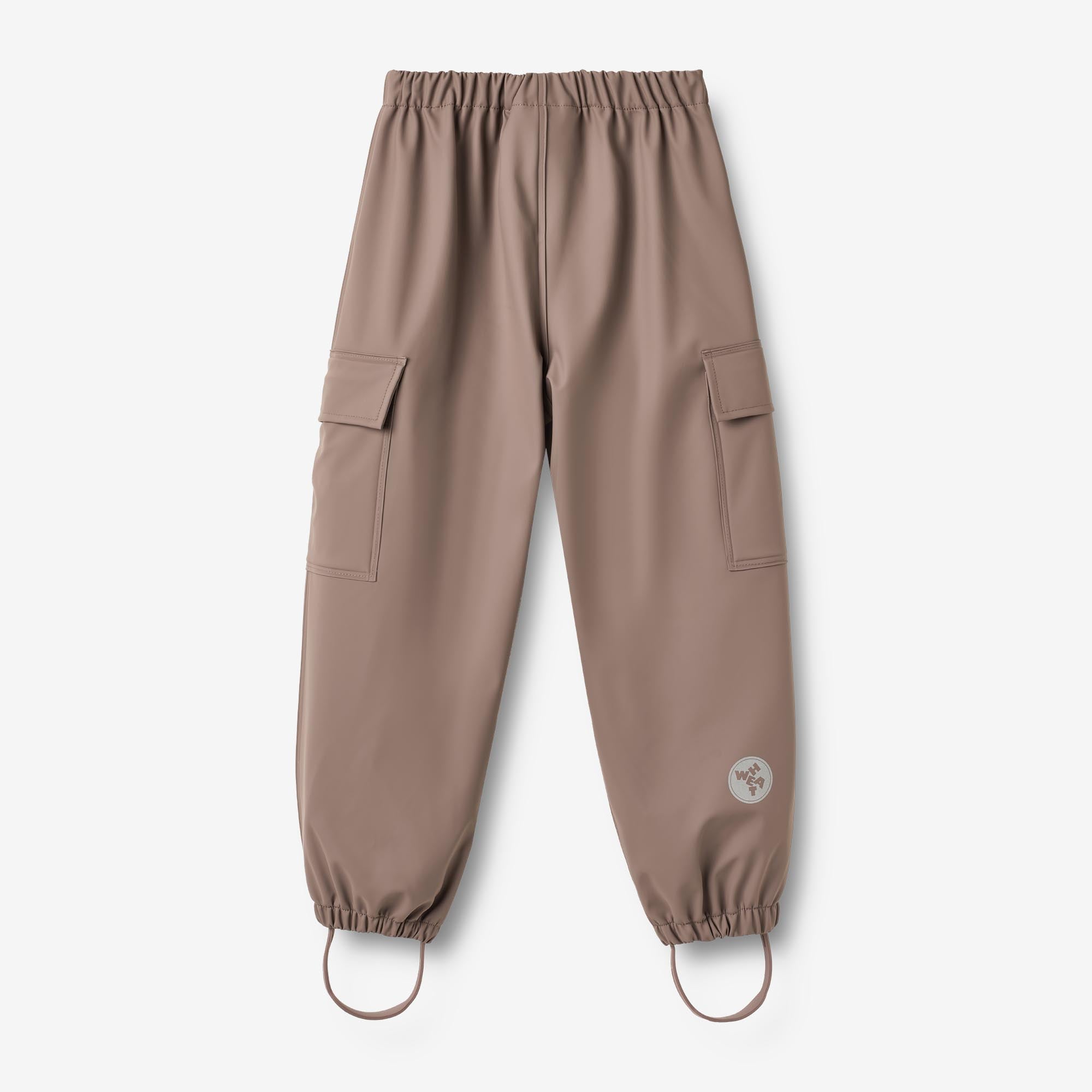 wheat-groa-regenhose-plum-truffle-wasserdicht image 2