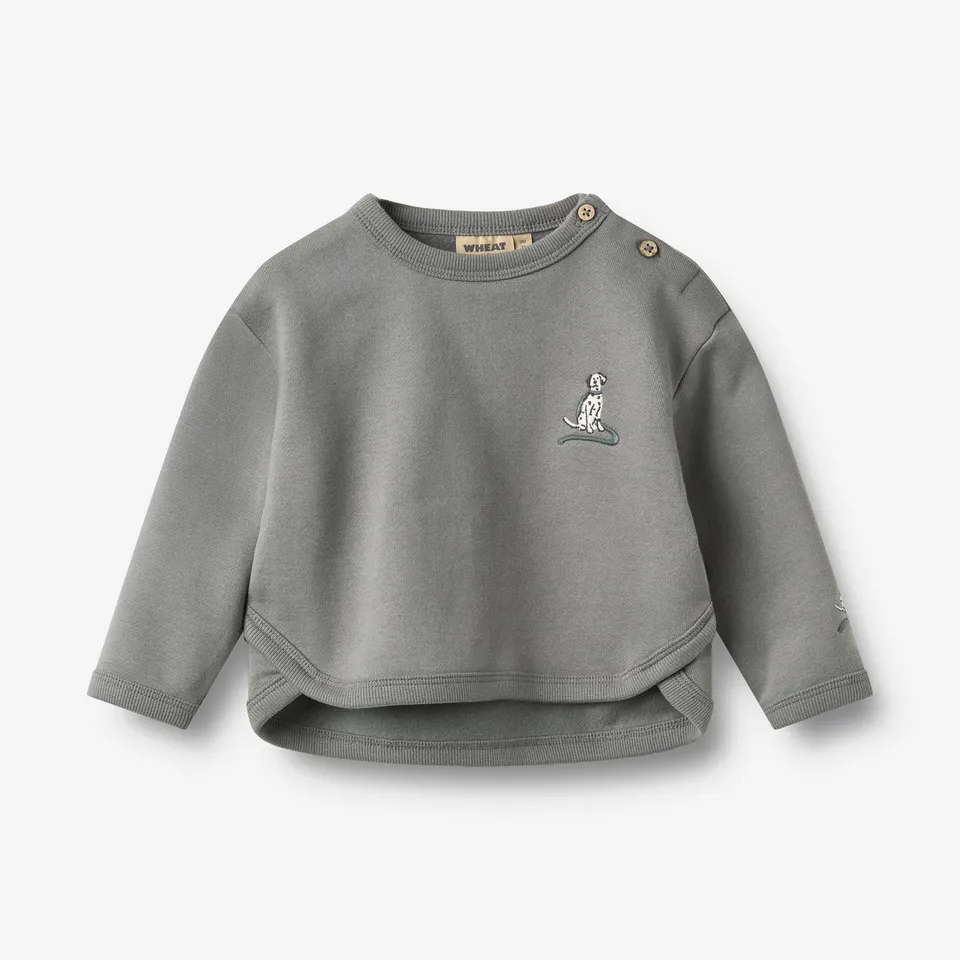 wheat-abel-sweatshirt-flint-baby-bio-baumwolle-pullover image 1