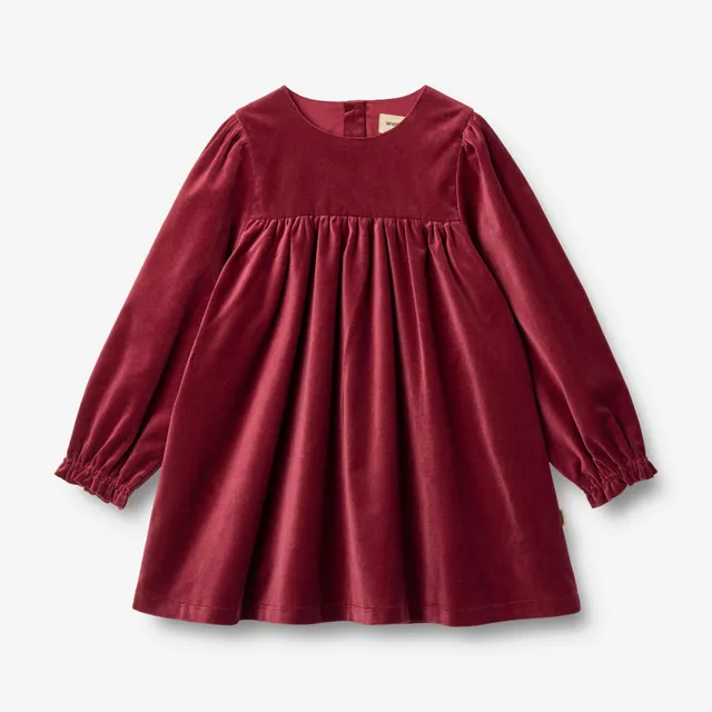 wheat-elvira-langarmkleid-ruby-red-bio-baumwolle image 1