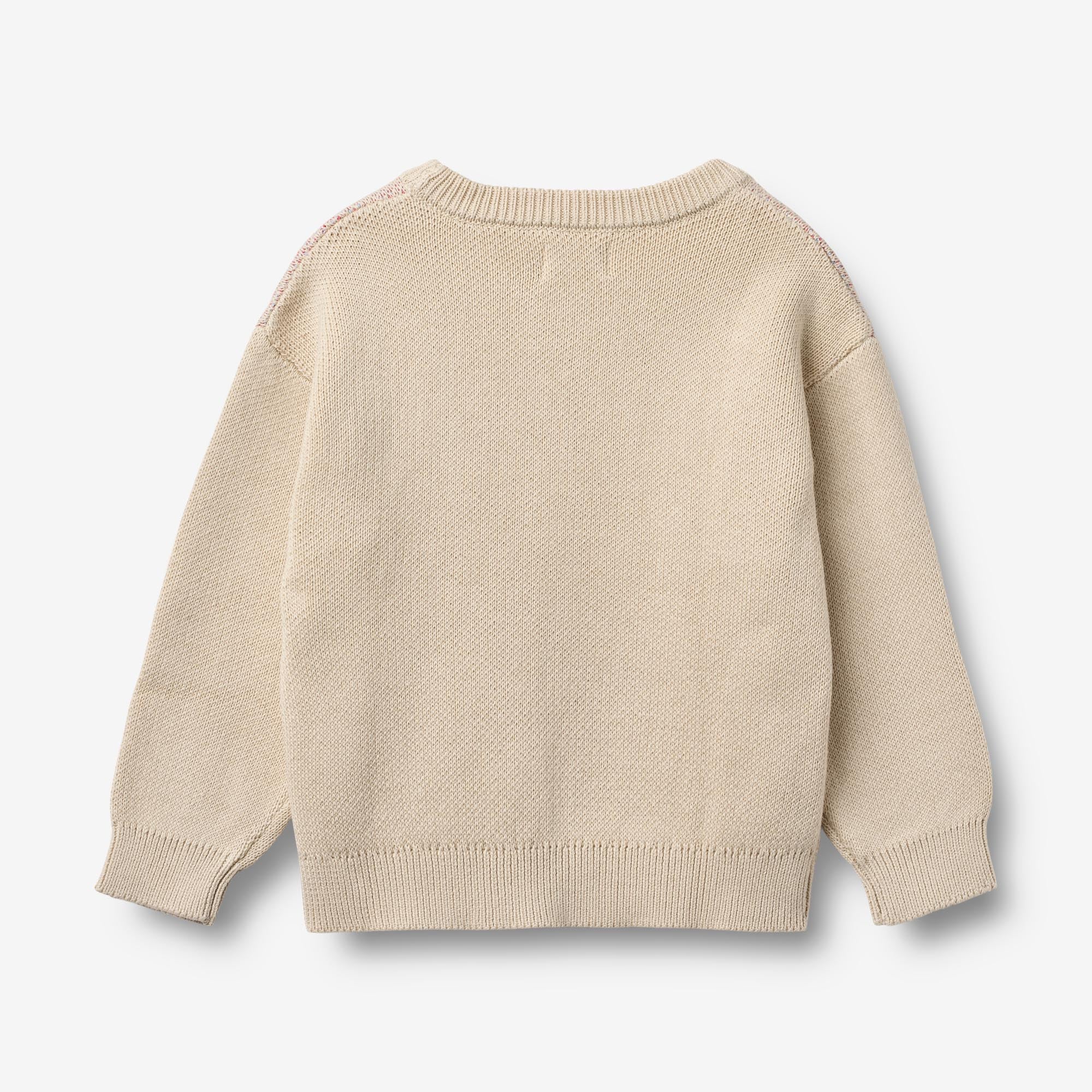wheat-clothing-jacquard-pullover-solveig-kinder-pullover-rainbow-bio image 4