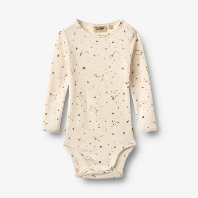 wheat-lucca-wool-body-langarm-eggshell-stars-merinowolle image 1