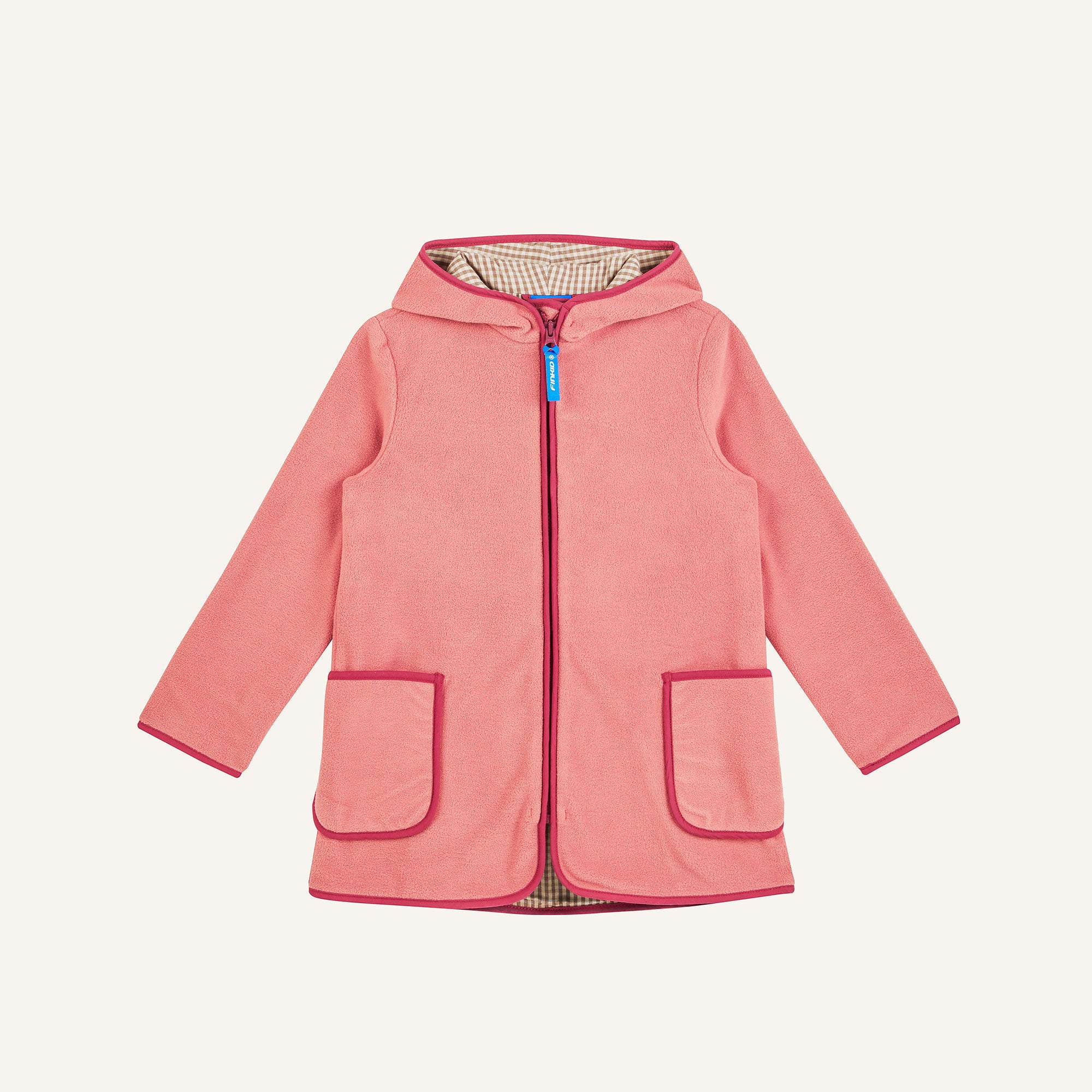 finkid-husky-laulu-fleecejacke-smoke-blue-zip-in-recycling image 2
