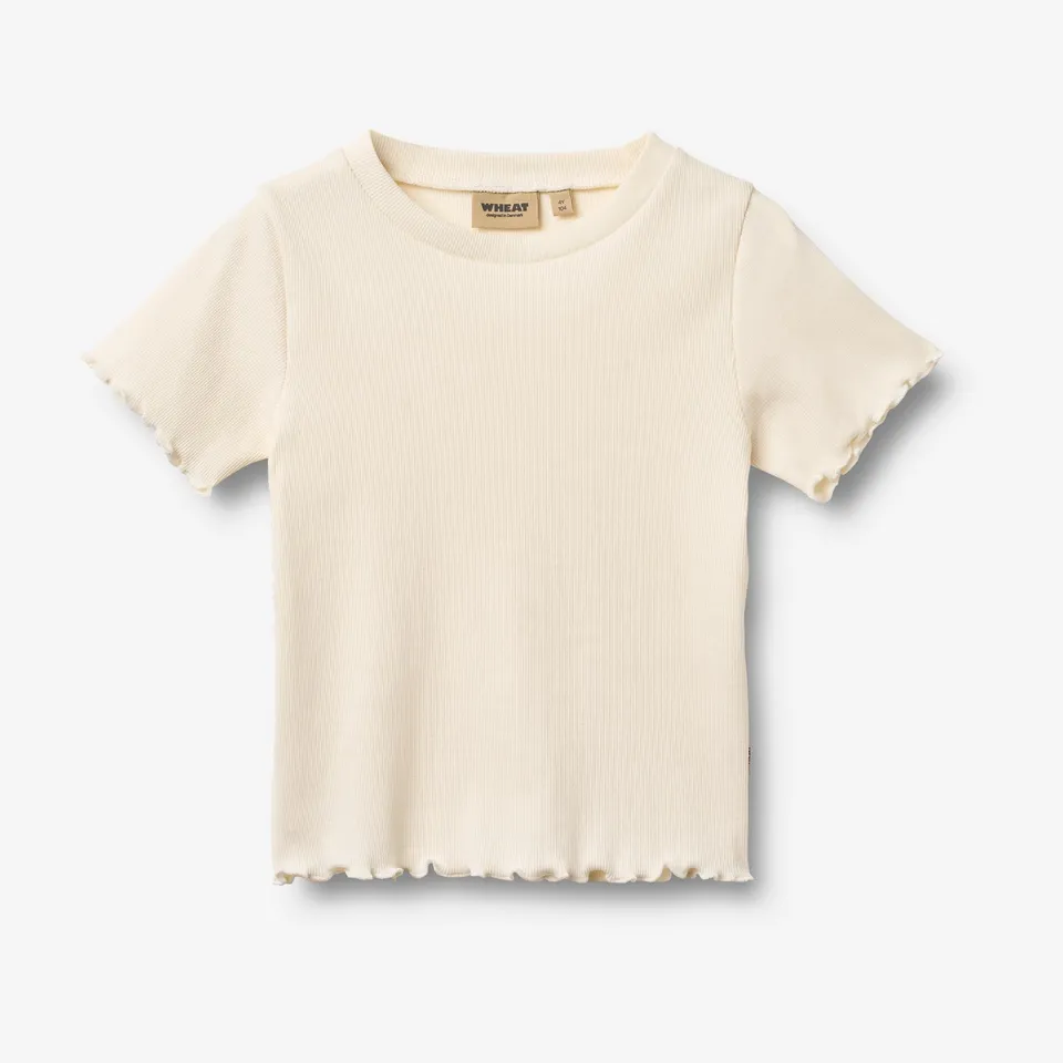 wheat-alicia-rippen-t-shirt-ivory-bio-baumwolle image 1