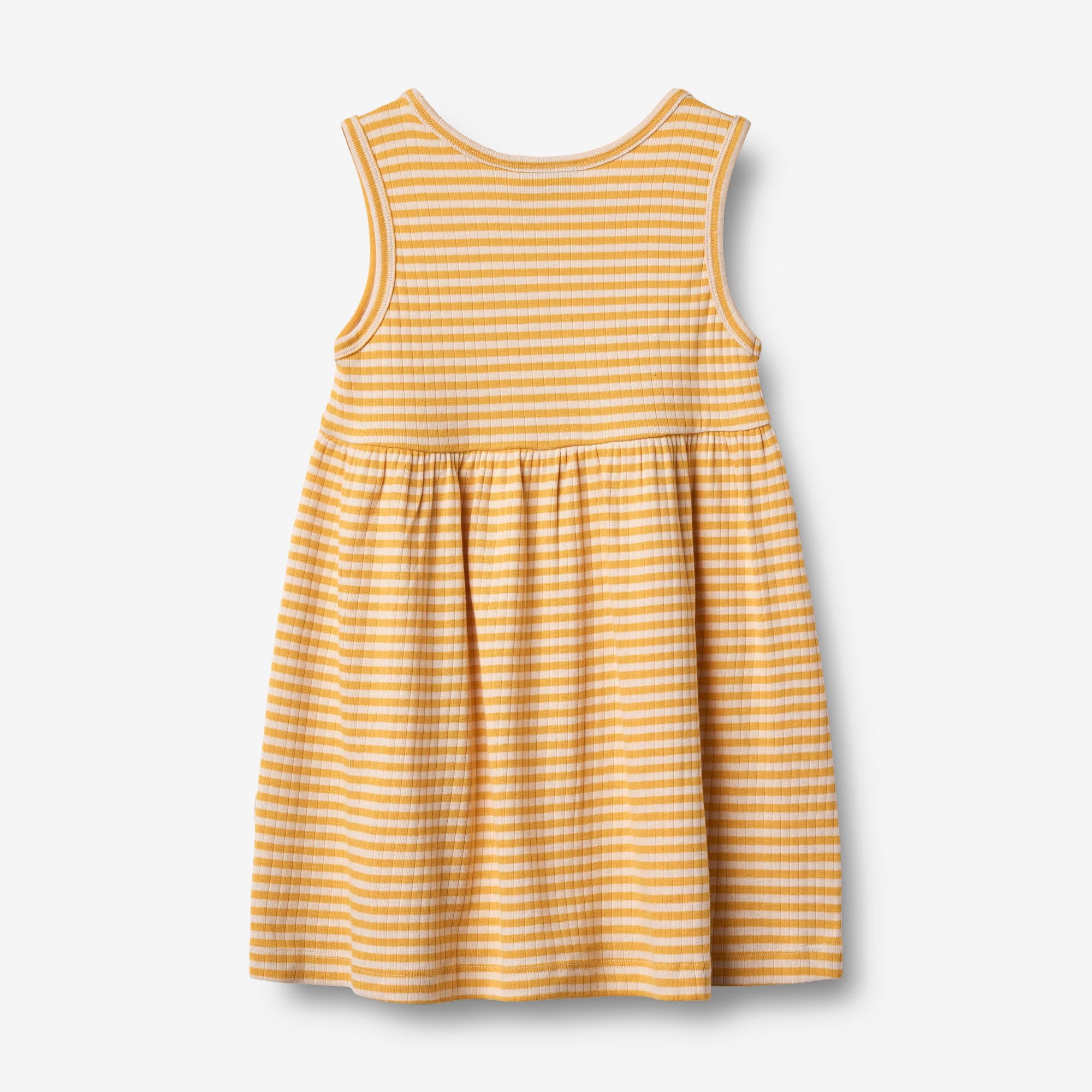 wheat-martha-jersey-kleid-kinder-bio-gelb-gestreift image 2
