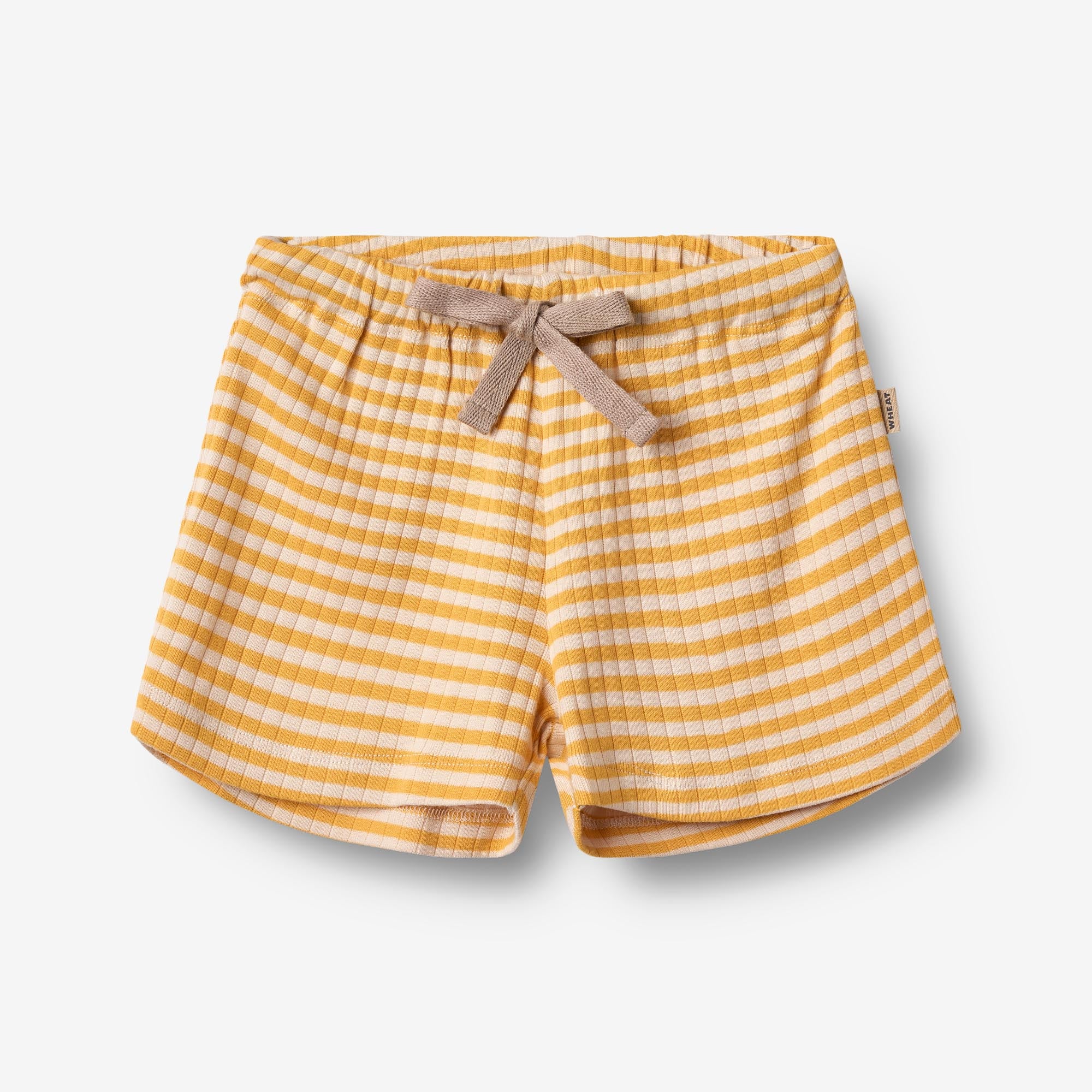 wheat-vic-jersey-shorts-gelb-gestreift-bio-baumwolle image 1