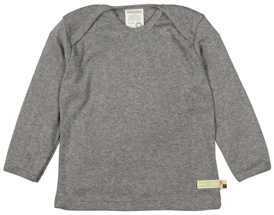 loud-proud-classics-shirt-langarm-grey-langarmshirt-74-80 image 1