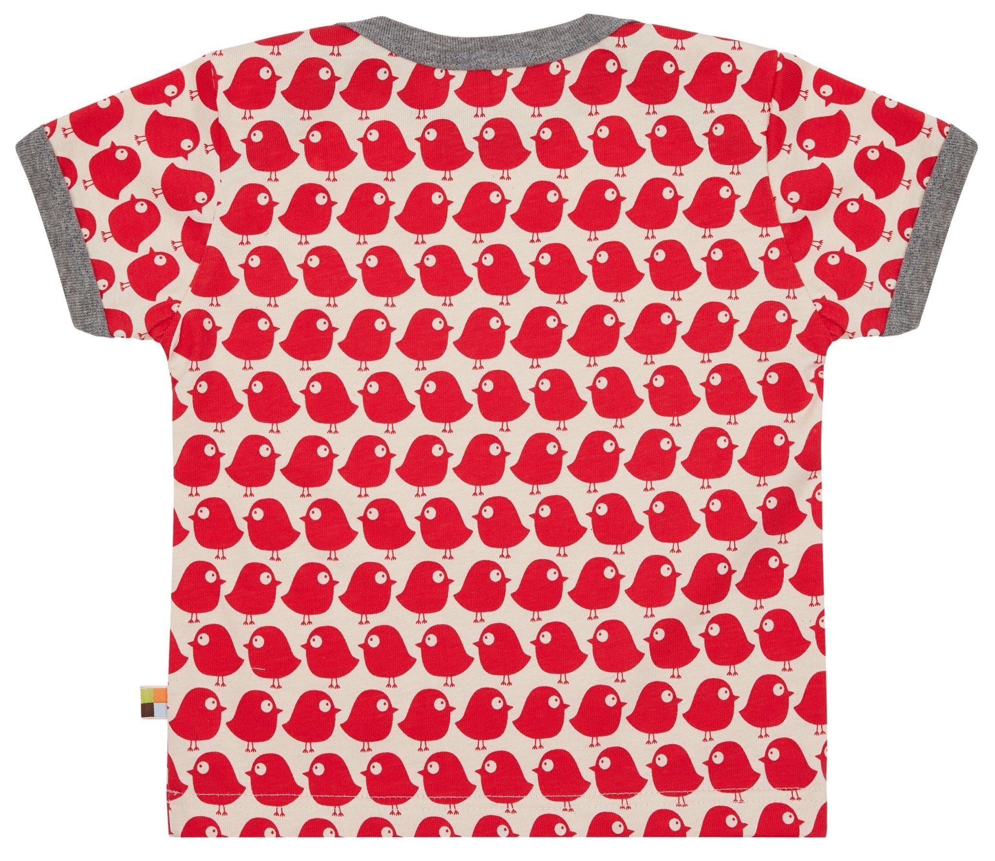 loud-proud-classics-t-shirt-v-gel-tomato-62-68-bio-baumwolle image 2