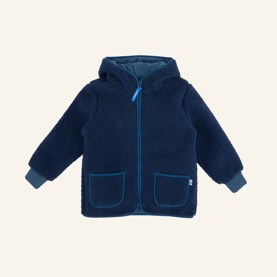 finkid-husky-tonttu-teddy-kinder-jacke-navy-denim-80-90-teddyfleece image 1