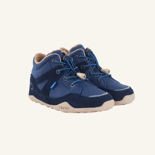 finkid-husky-nilkka-barfu-schuhe-navy-wasserdicht-wollsohle image 1