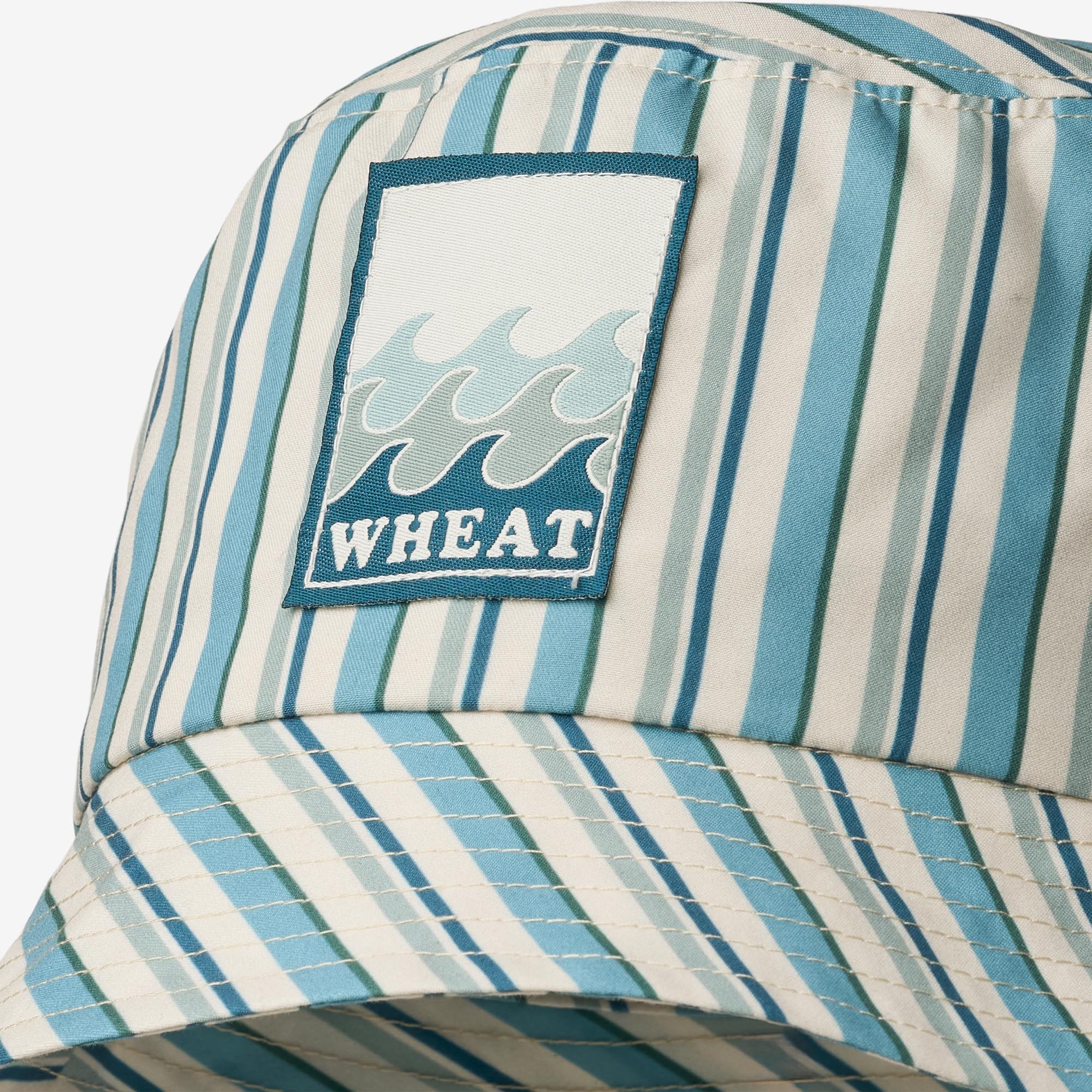 wheat-tilo-badge-bucket-hat-aqua-stripe-sonnenschutz image 3