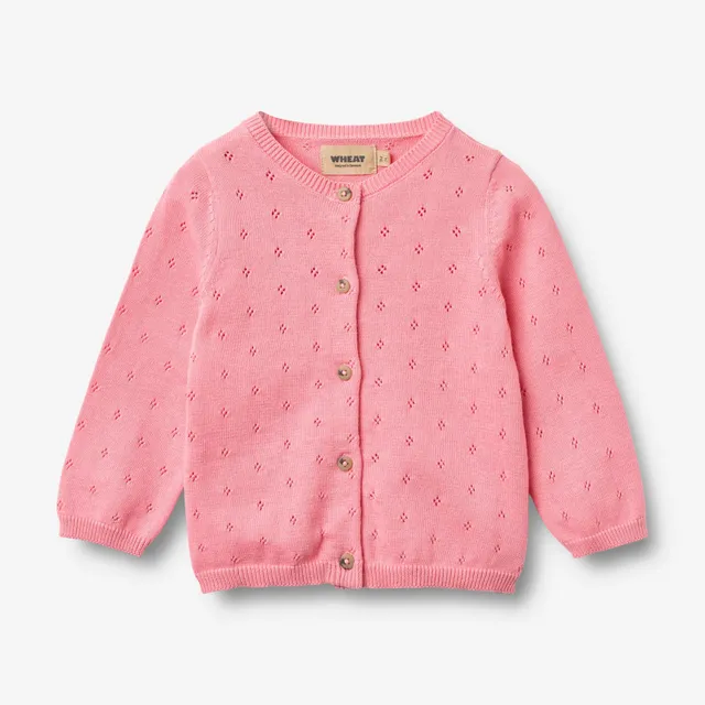 wheat-maia-strickjacke-bubblegum-baby-cardigan-bio image 1