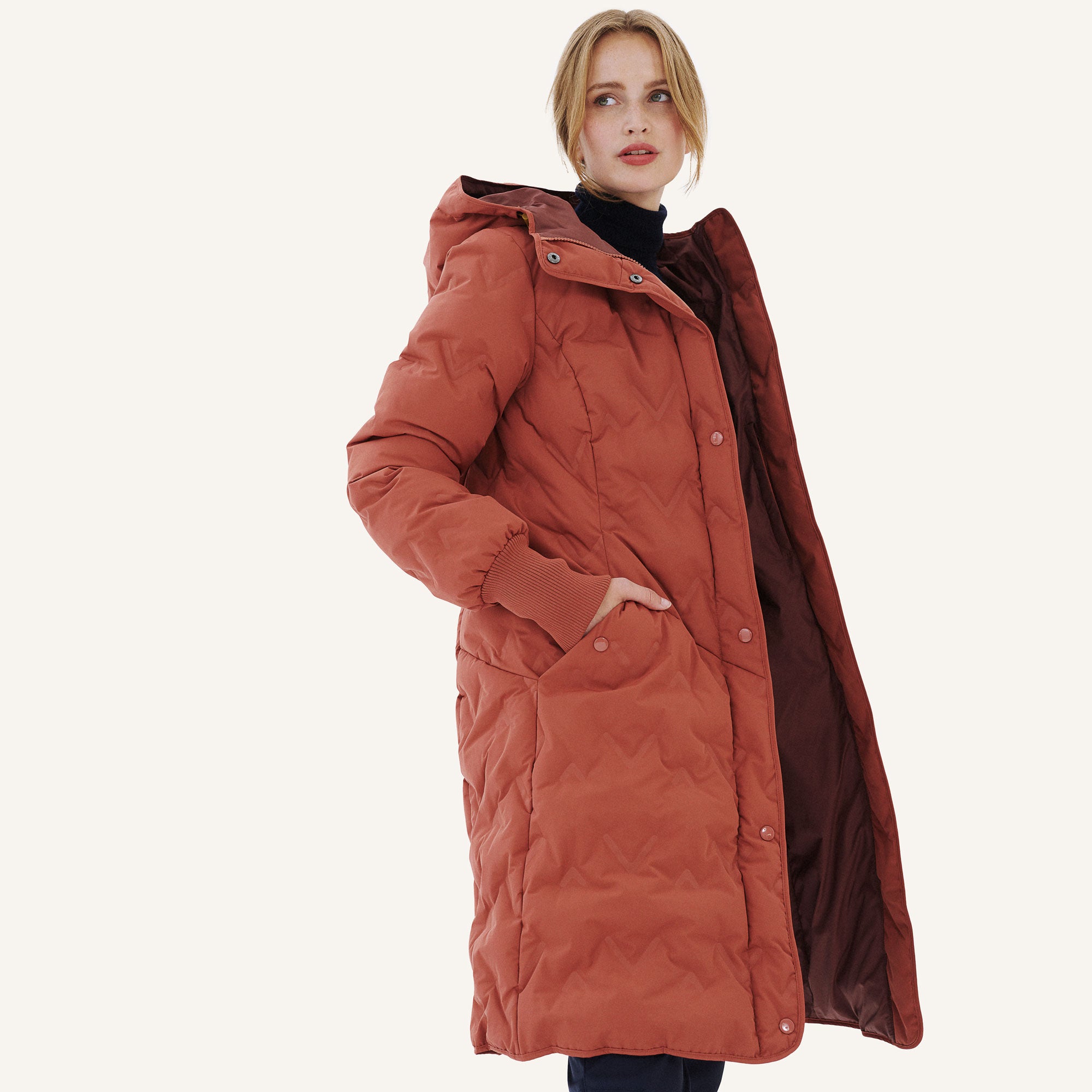 finkid-husky-juolukka-winterjacke-redwood-38-steppoptik image 5