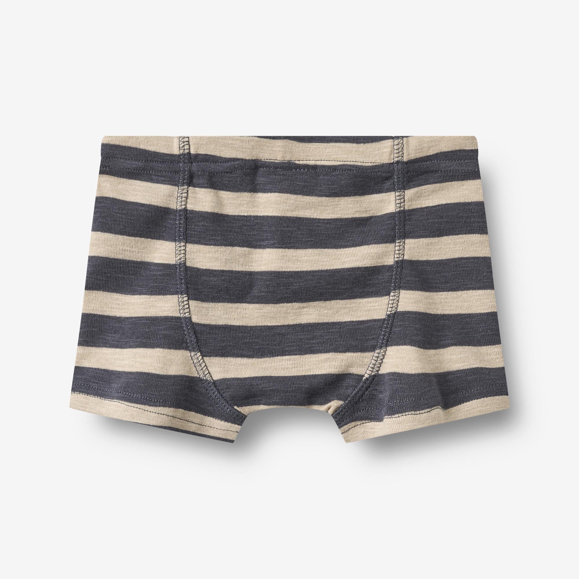 wheat-clothing-louis-boxershorts-jungen-greyblue-stripe-2er-bio image 4