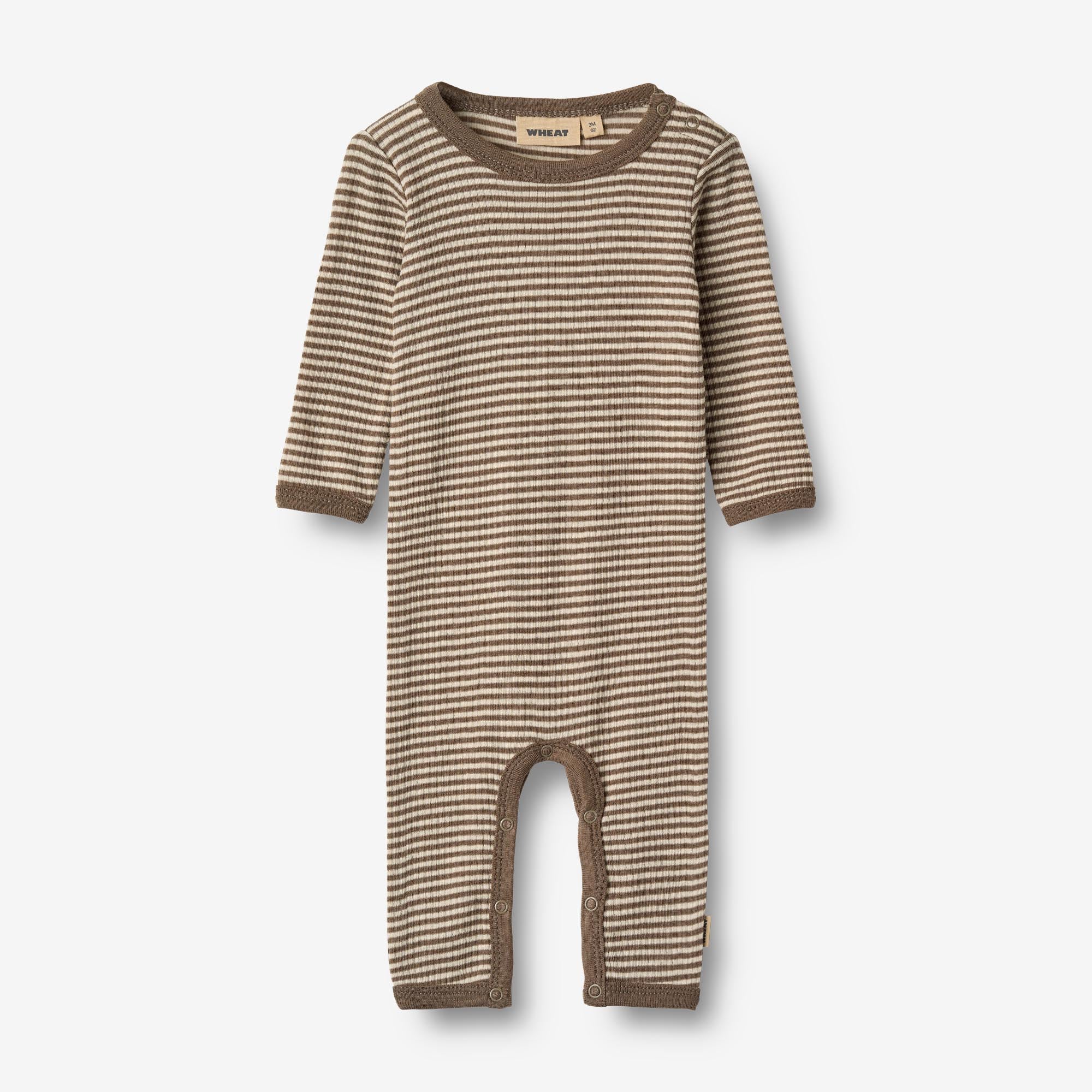 wheat-haven-woll-overall-baby-wood-stripe-merino image 1