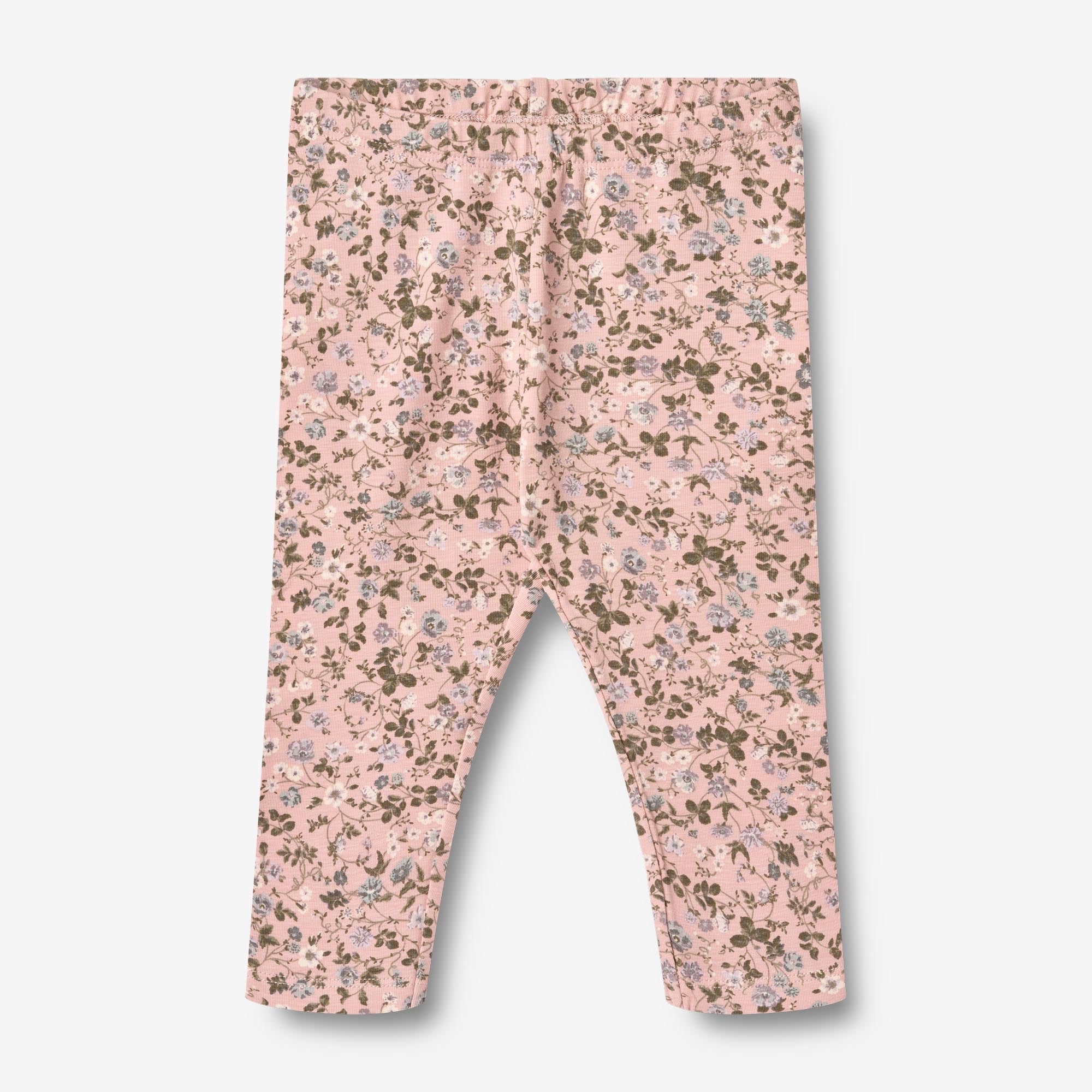 wheat-jules-jersey-legging-baby-rose-powder-flowers-bio-baumwolle image 1