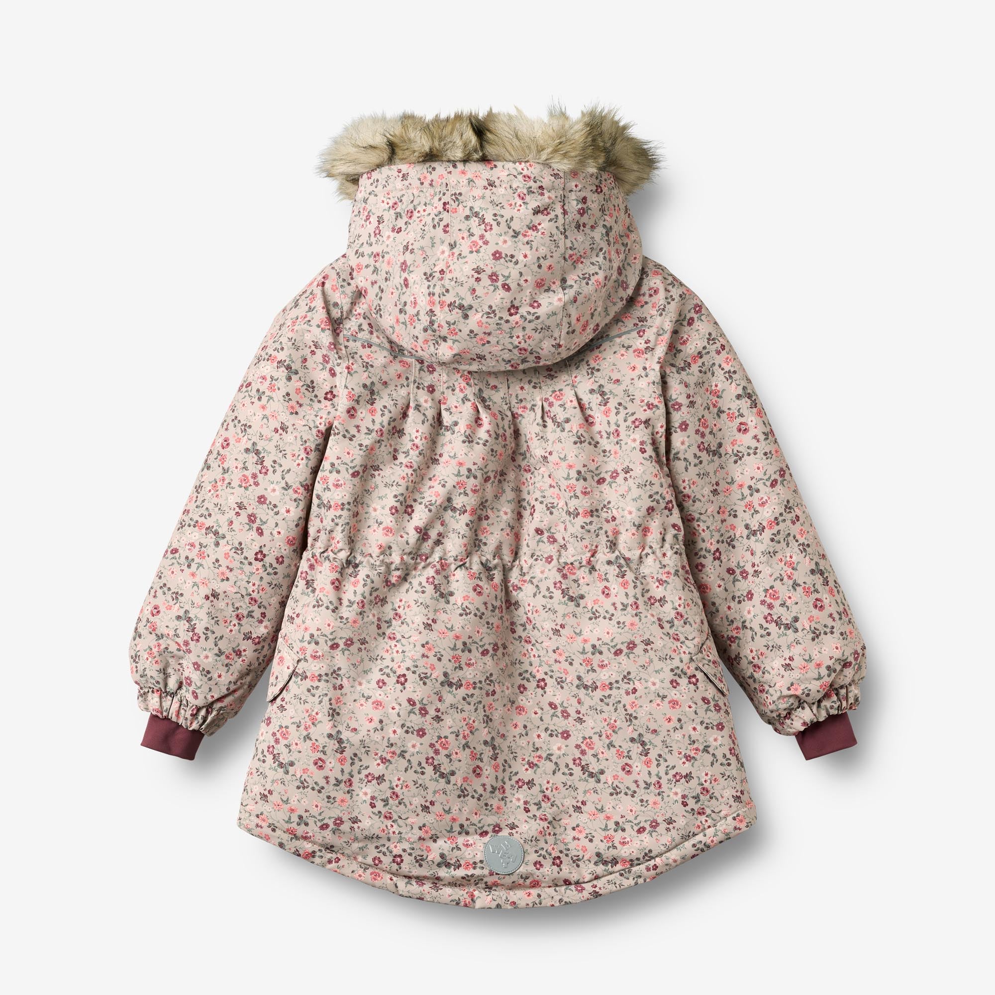 wheat-mathilde-grey-moon-flowers-winterjacke-m-dchen-wasserdicht image 2
