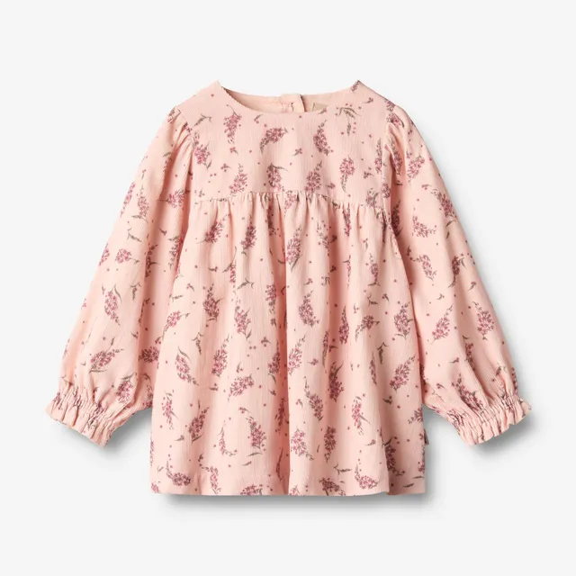 wheat-elvira-langarmkleid-dim-rose-flowers-baby-bio-baumwolle image 1
