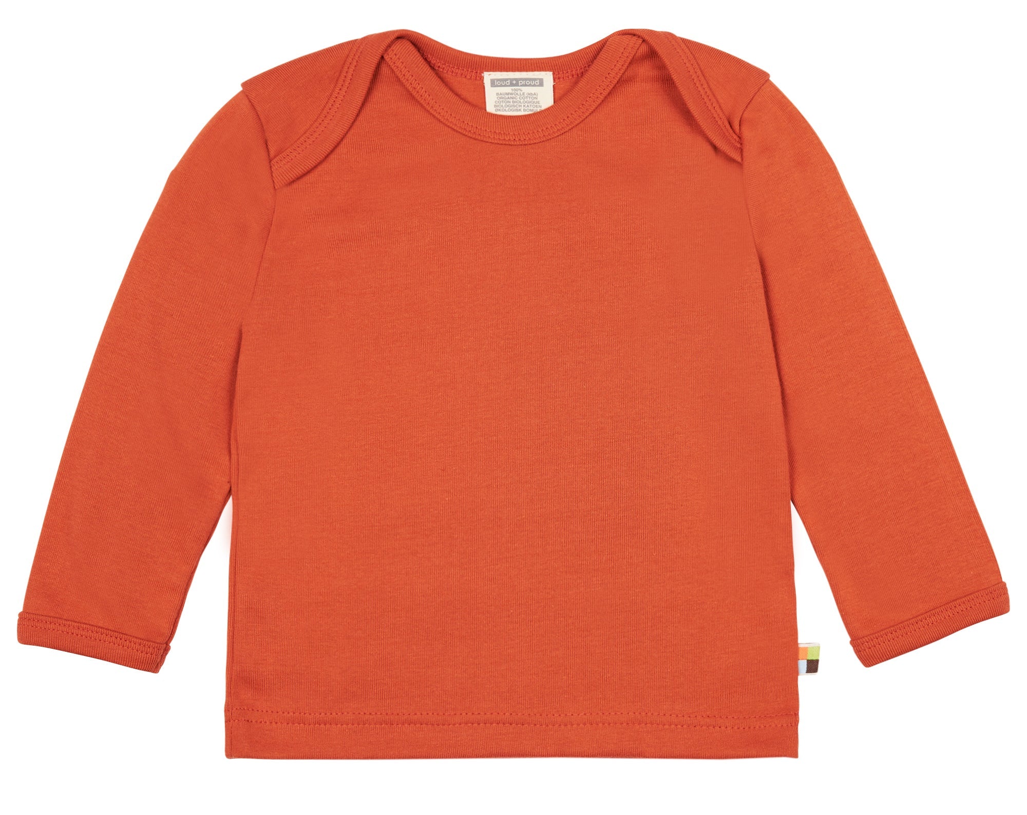loud-proud-classics-shirt-uni-kindershirt-cinnamon-74-80-feinripp image 1