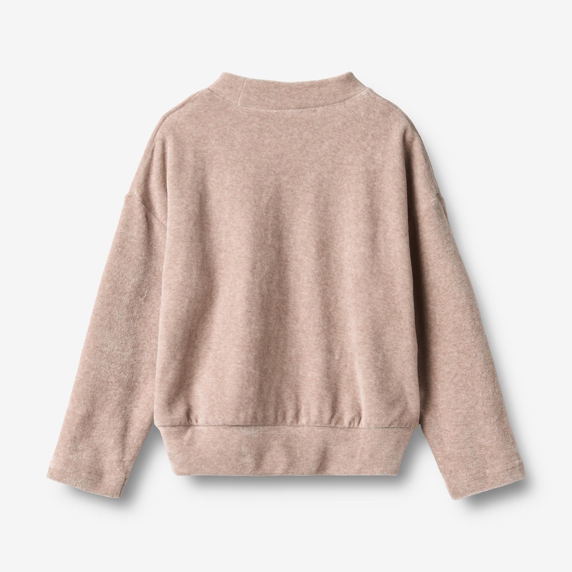 wheat-barbro-sweatshirt-melange-rose-kinder-pullover-samt image 5
