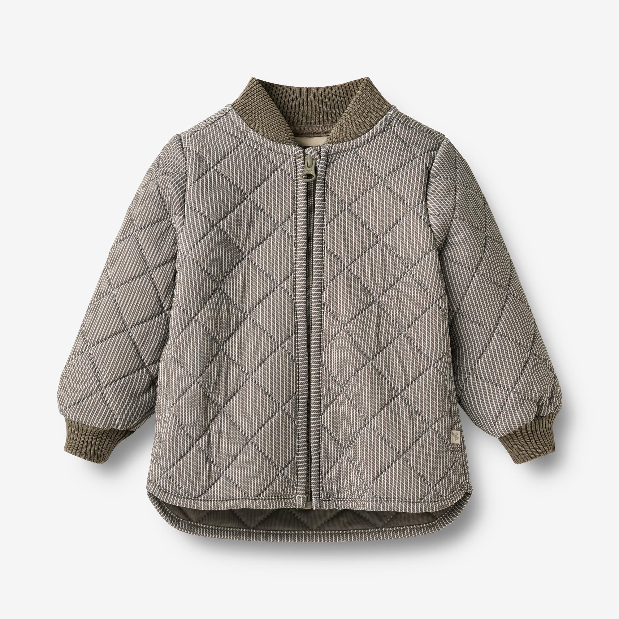 wheat-loui-thermojacke-brown-stripe-recycling-baby image 1
