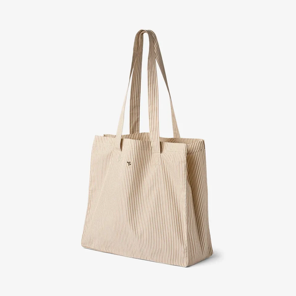 wheat-ville-shopper-cappucino-stripe-tasche-bio-baumwolle image 1