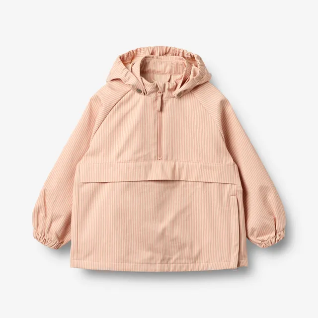 wheat-eddo-anorak-rose-stripe-kinder-bio-baumwolle image 1