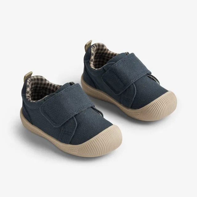 wheat-kei-lauflernschuhe-navy-klett-barfu image 1
