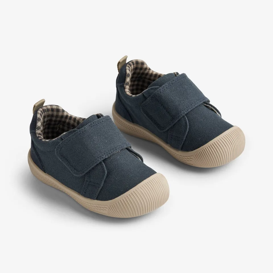 wheat-kei-lauflernschuhe-navy-klett-barfu image 1