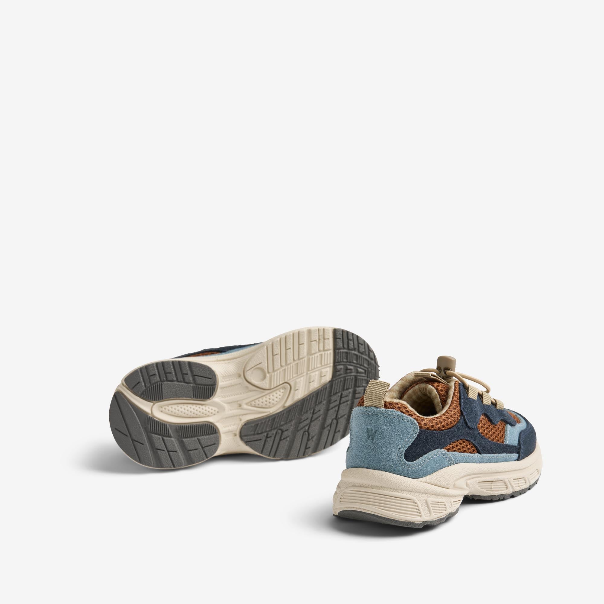 wheat-arthur-sneaker-kinder-navy-mesh-leder image 3