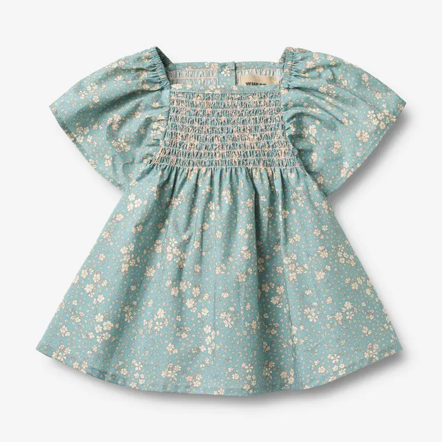 wheat-elva-kleid-spring-lake-flowers-bio-baumwolle-baby image 1