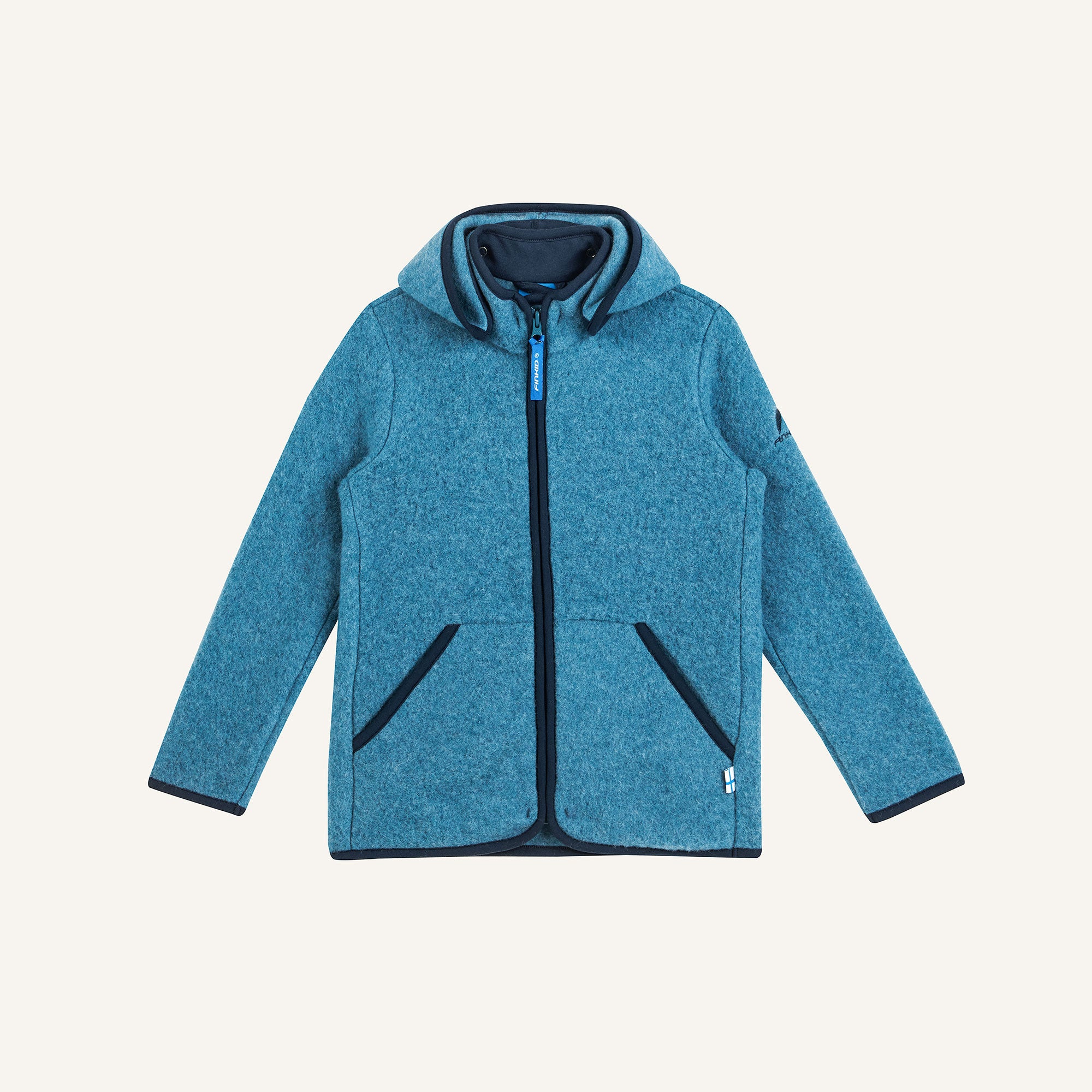 finkid-husky-luonto-wool-wollfleecejacke-navy-dove-110-120 image 2