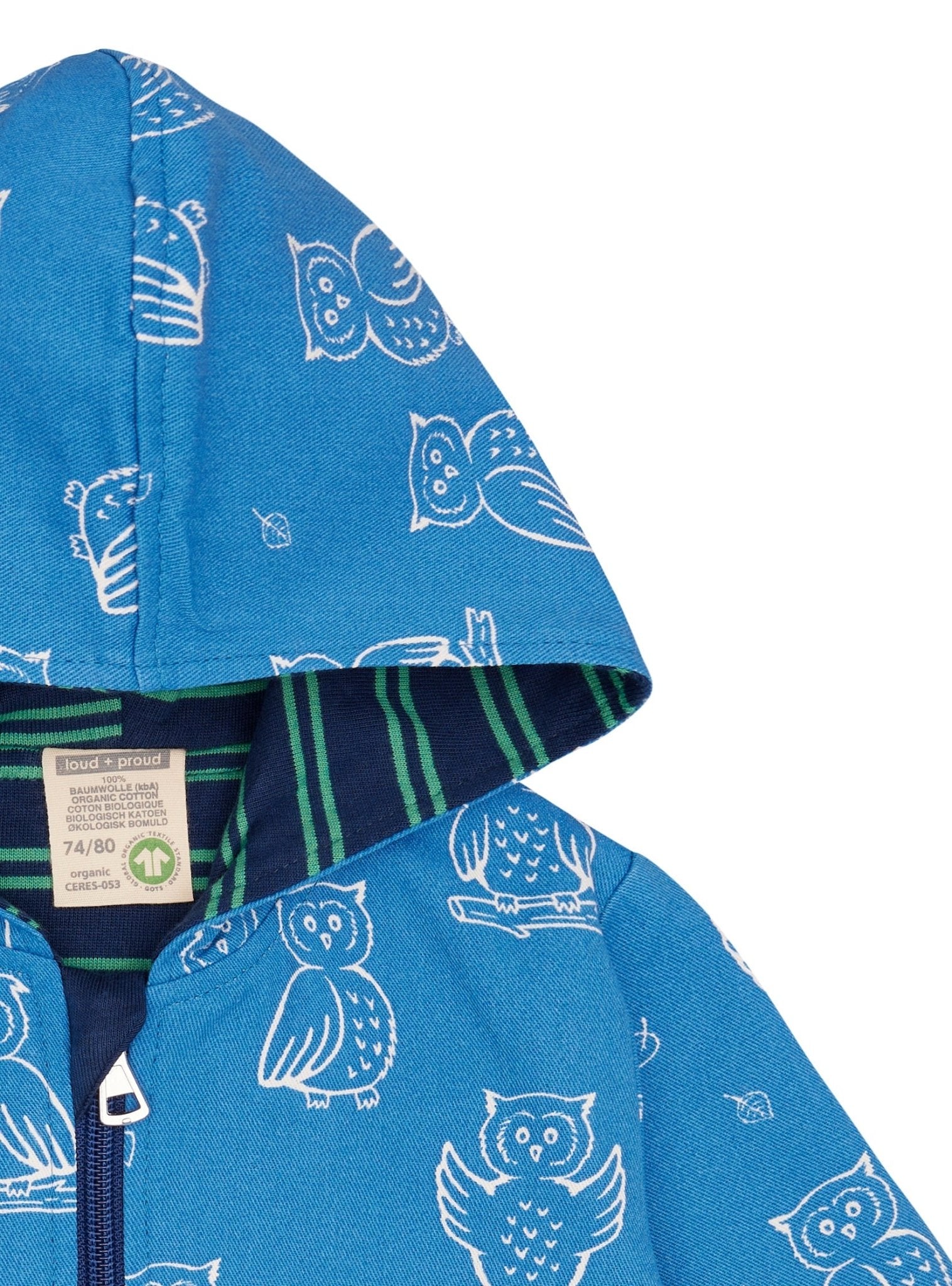 loud-proud-classics-jacke-mit-druck-azur-98-104-baumwolle image 3