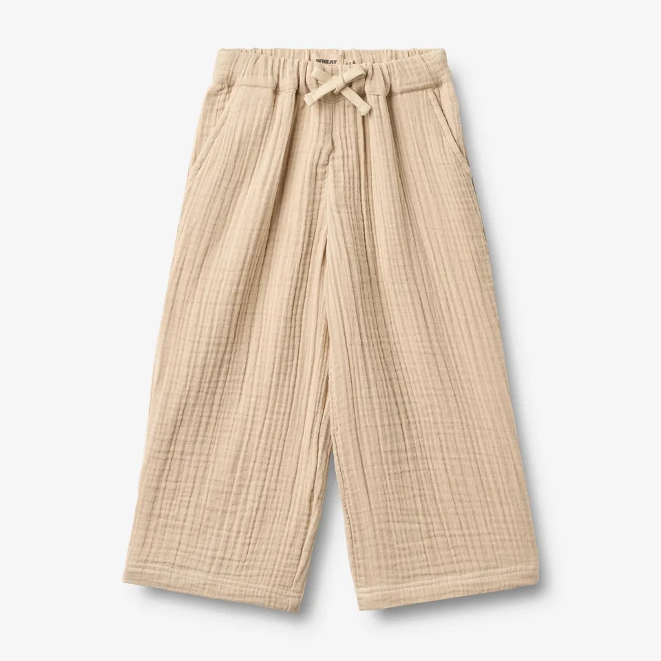 wheat-sasha-hose-warm-sand-bio-baumwolle-weites-bein image 1