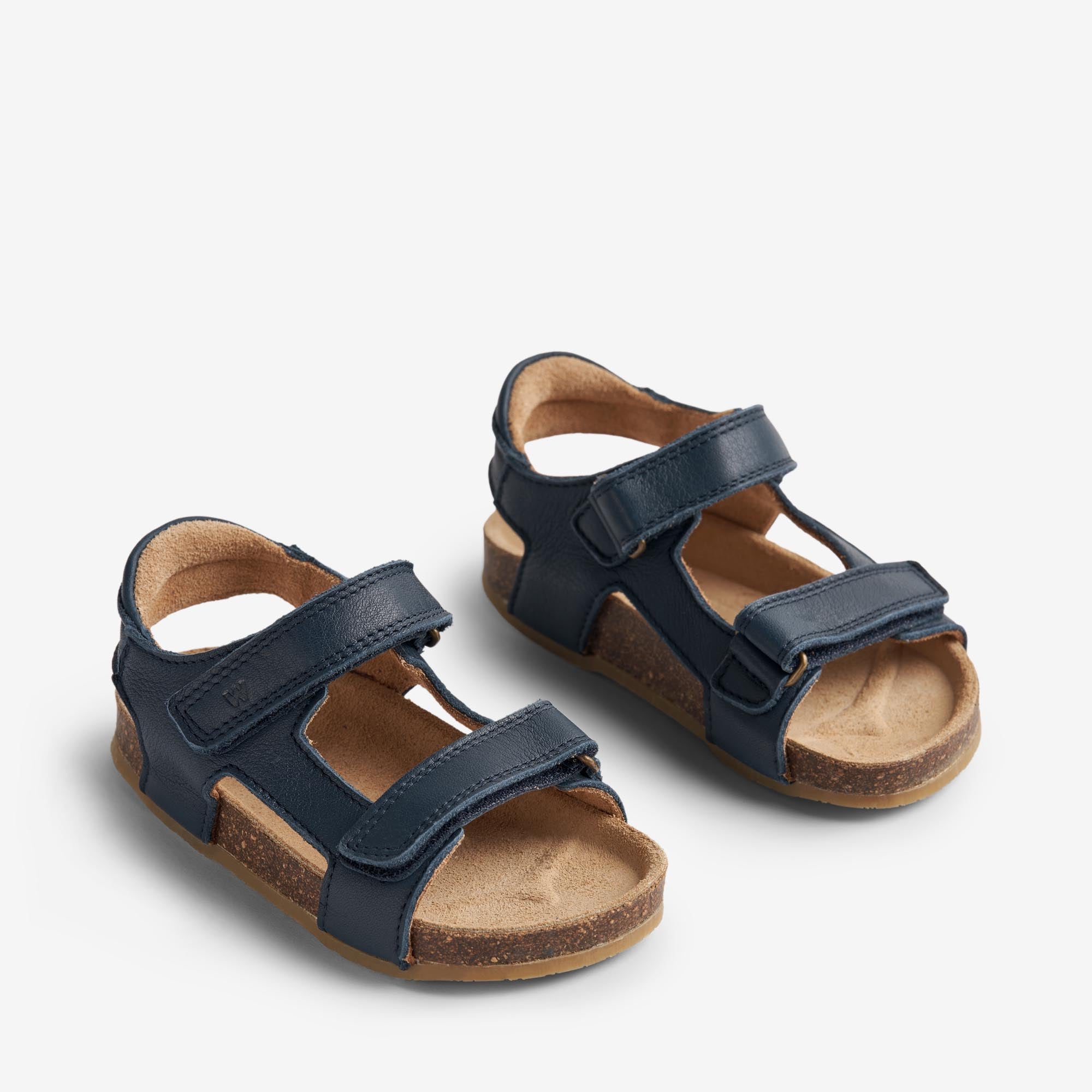 wheat-corey-sandale-navy-leder-klettsandale image 1