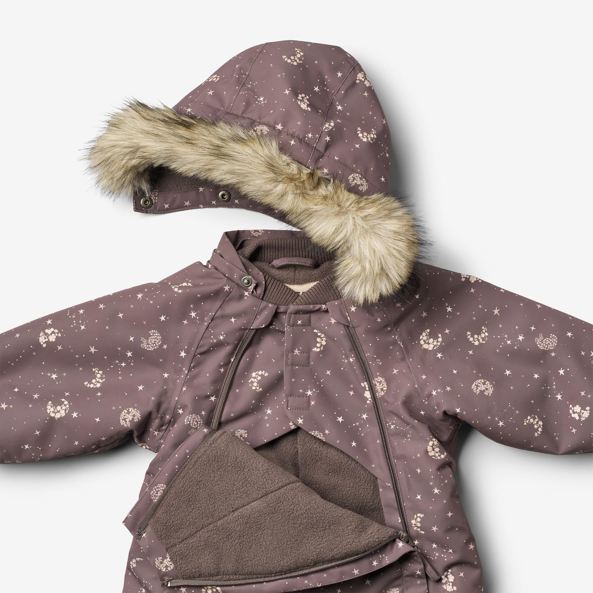 wheat-nickie-schneeanzug-plum-truffle-stars-wasserdicht image 3
