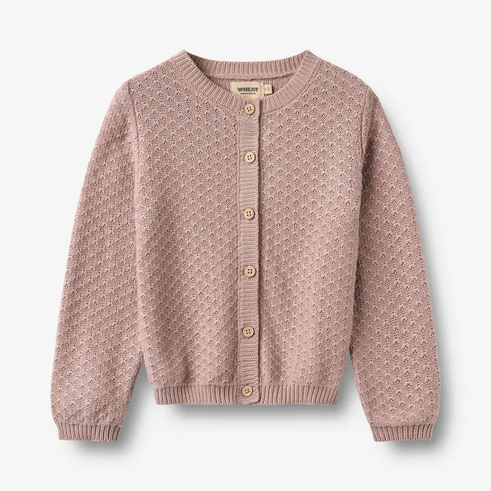 wheat-knit-cardigan-magnella-m-dchen-strickjacke-dry-rose-bio image 1