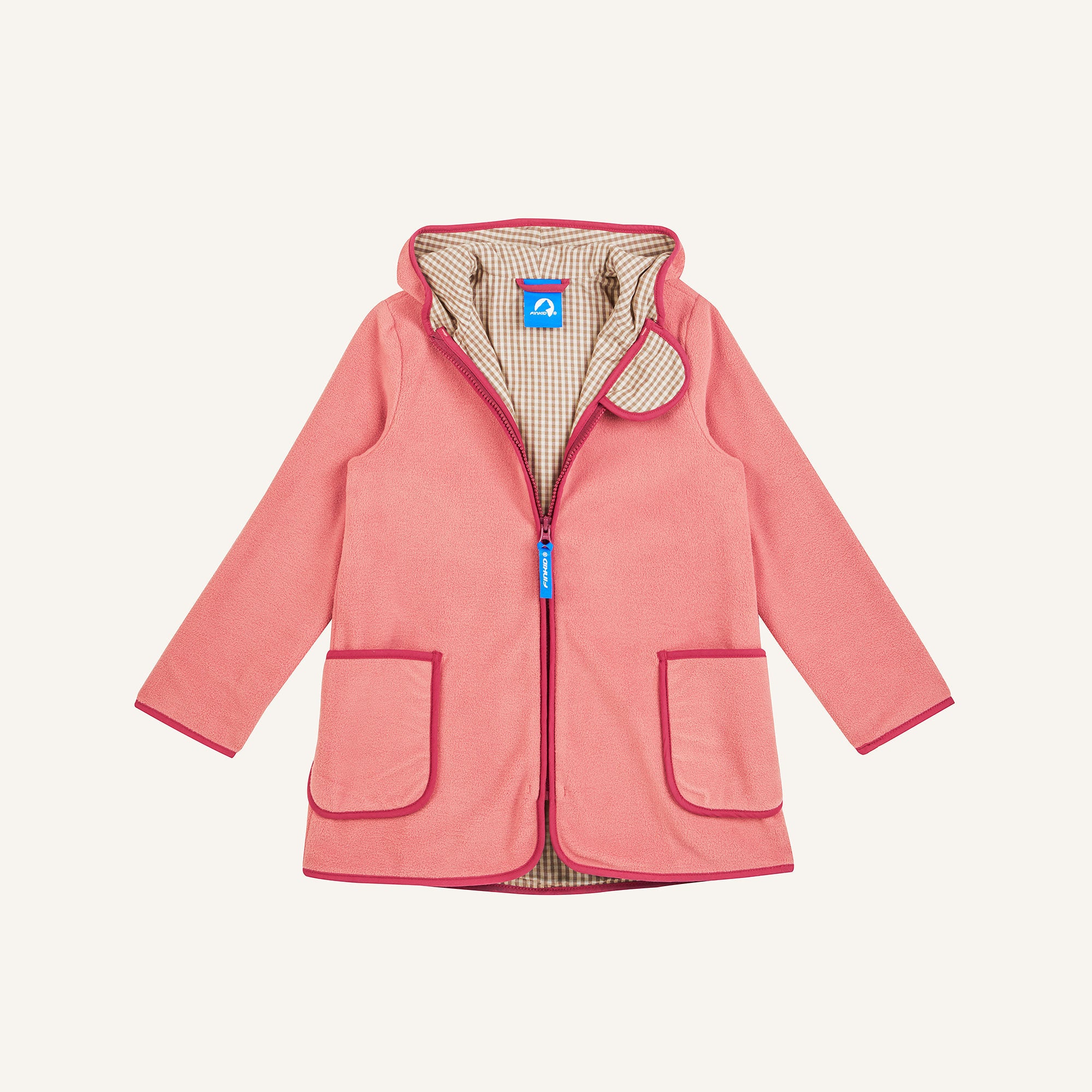 finkid-husky-laulu-fleecejacke-smoke-blue-zip-in-recycling image 3