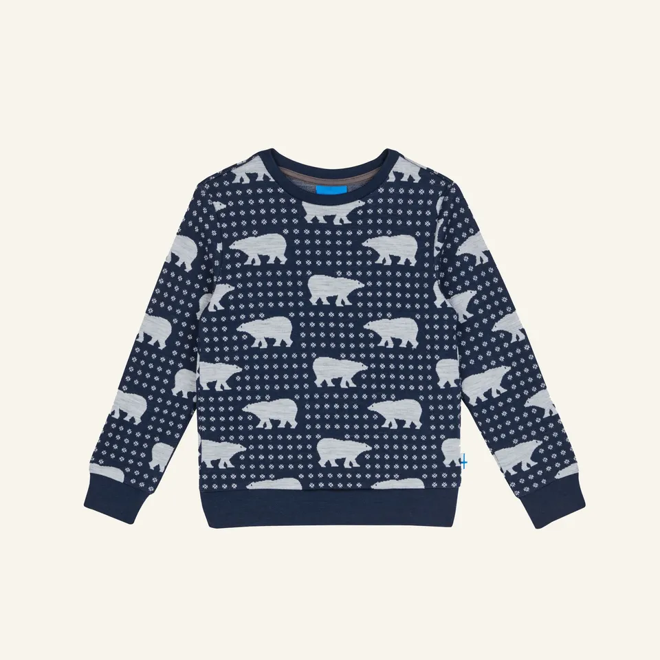 finkid-husky-uniikki-nordik-wollpullover-navy-b-r image 1