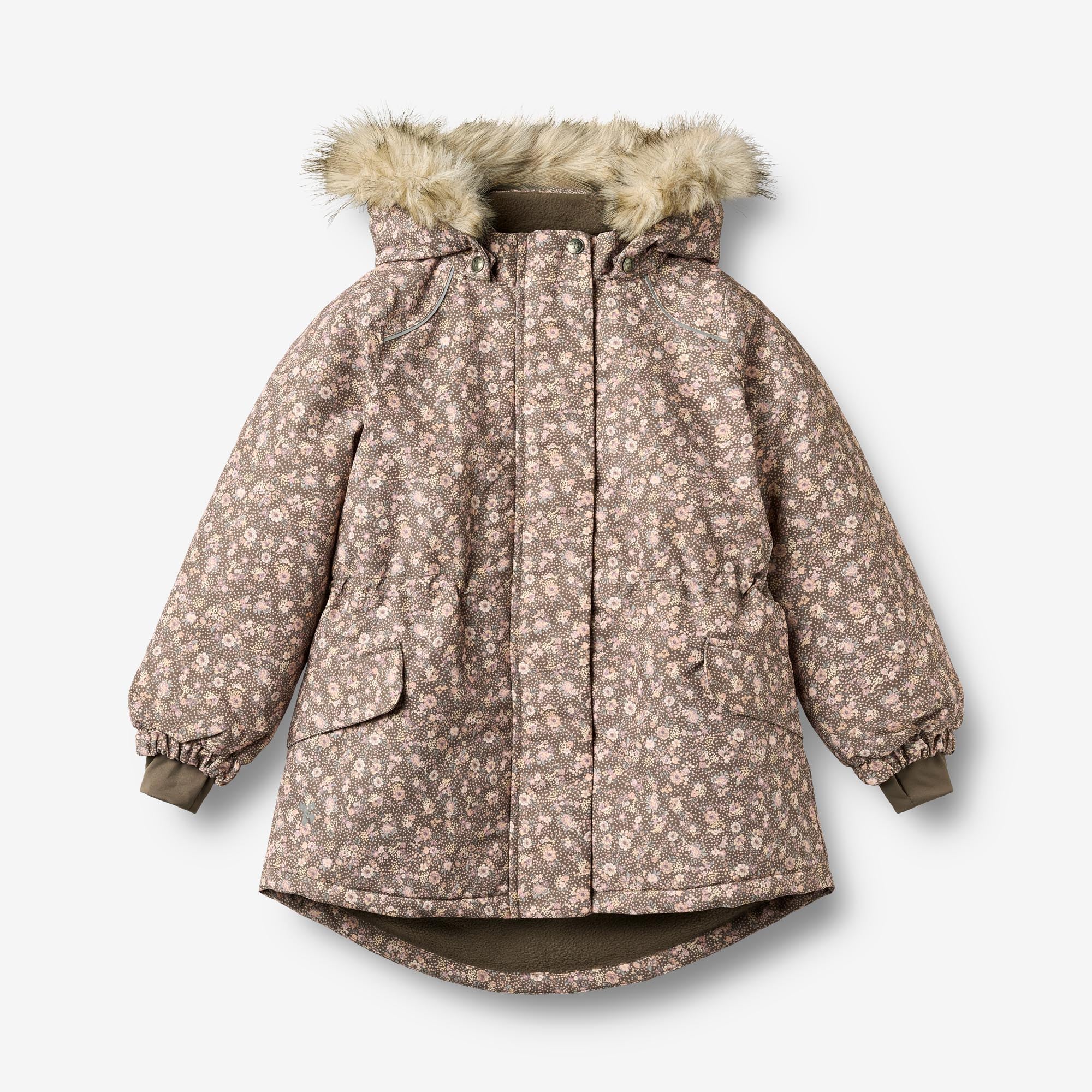 wheat-mathilde-jacke-dry-wood-snow-flowers-wasserdicht image 1