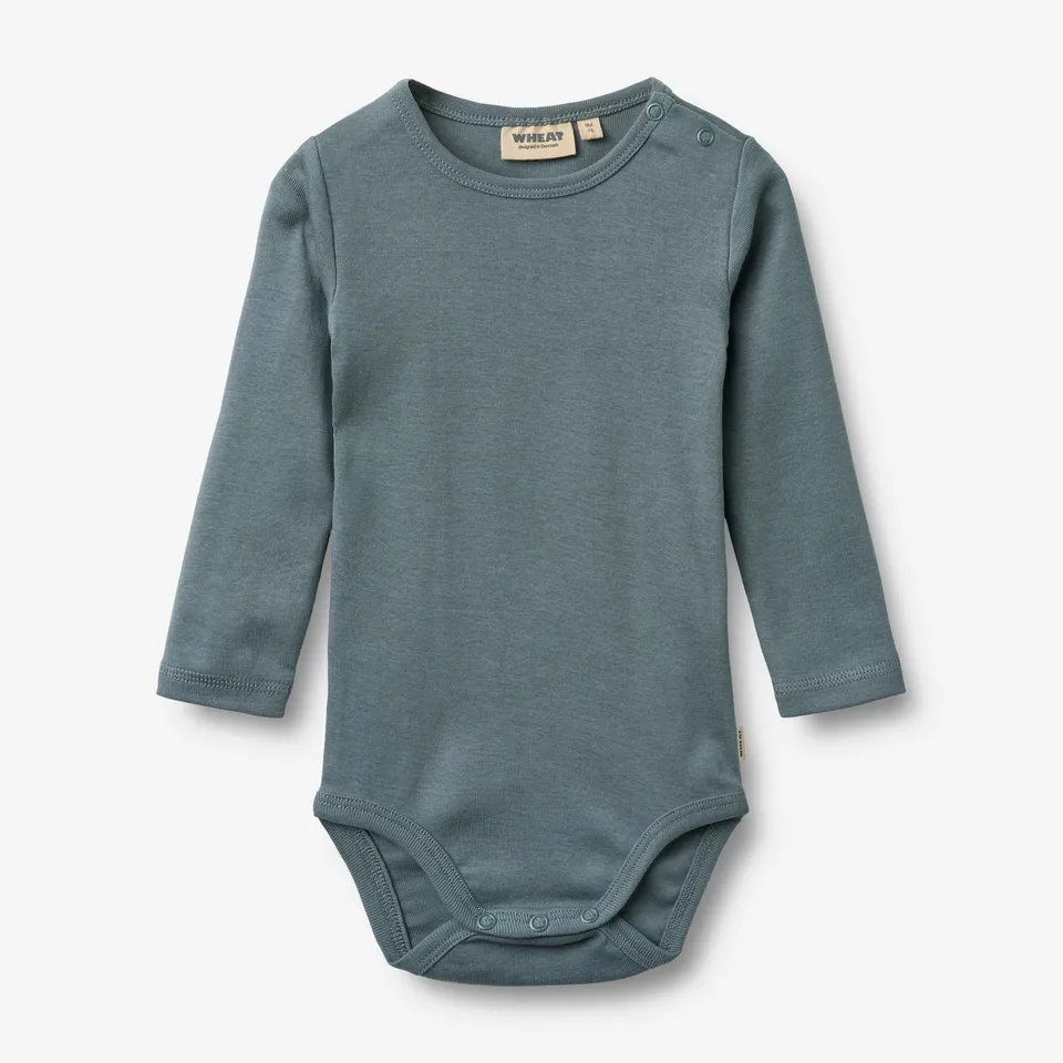 wheat-freddie-body-langarmbody-blue-multi-stripe-bio-2er image 1