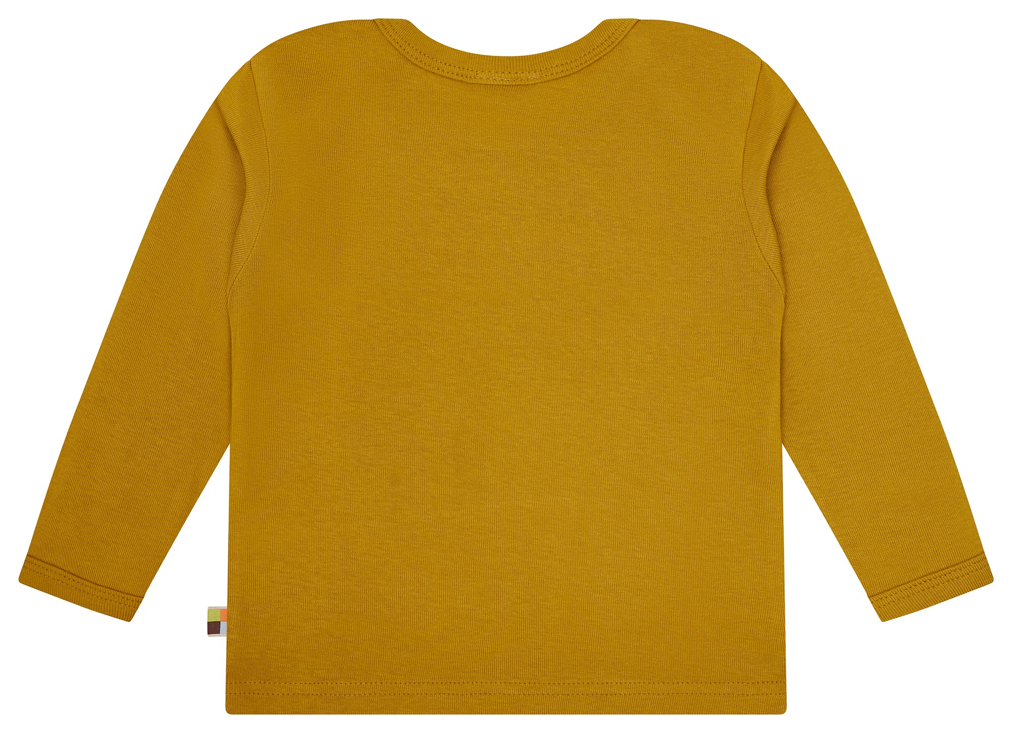 loud-proud-classics-shirt-langarm-uni-langarmshirt-curry-bio-baumwolle image 2
