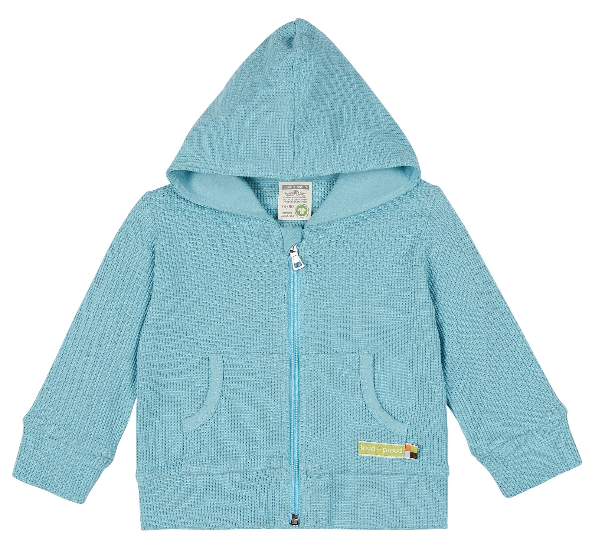 loud-proud-classics-kapuzenjacke-waffelstruktur-copper-86-92 image 3