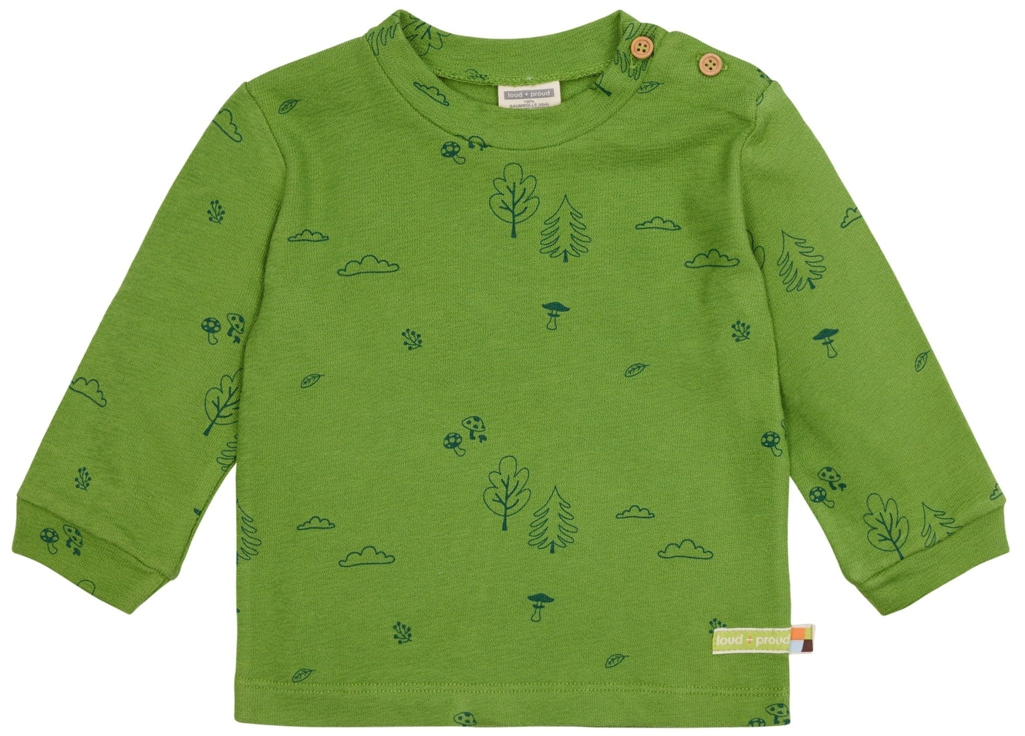 loud-proud-classics-shirt-langarm-strukturstrick-mit-druck-grass image 1