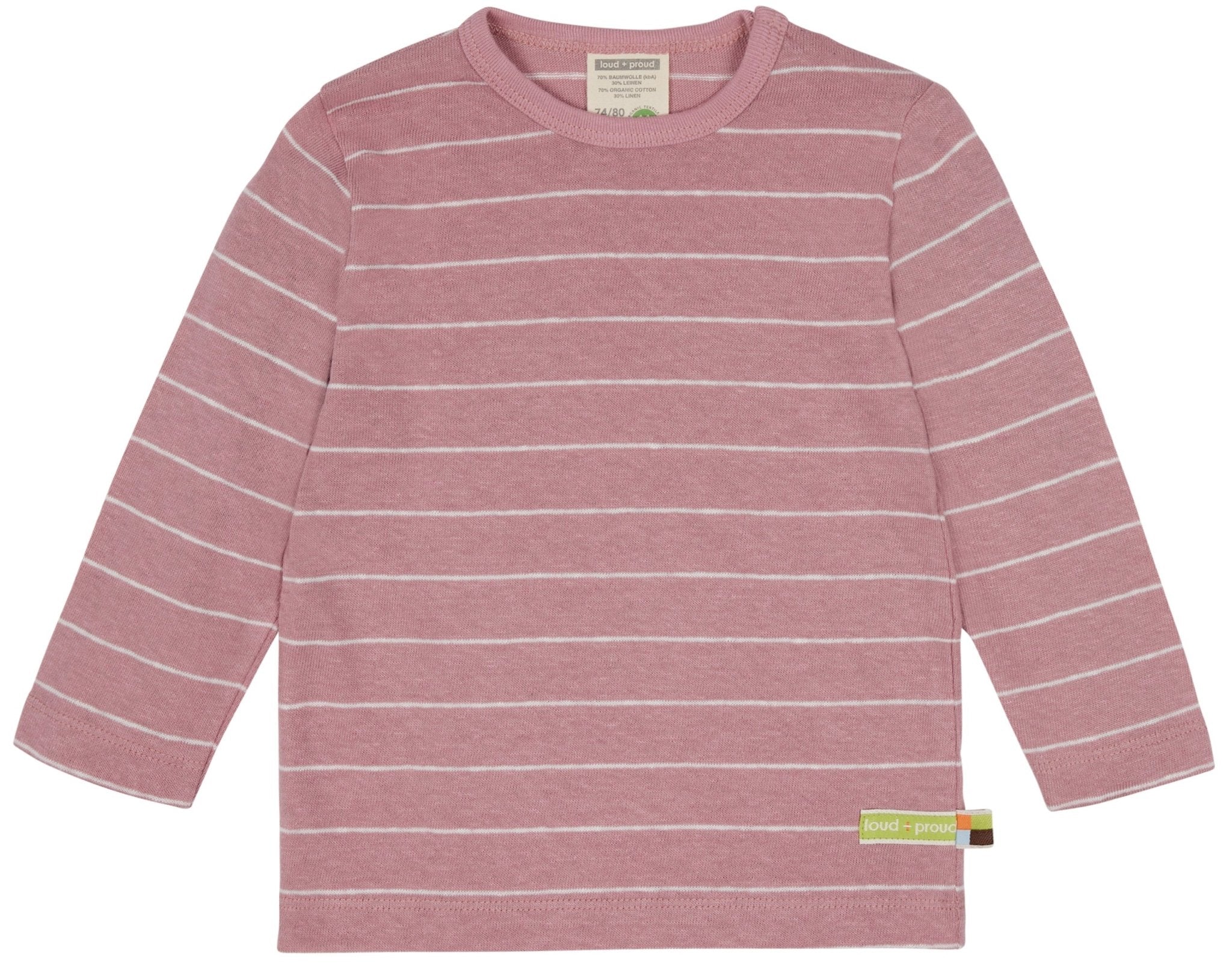 loud-proud-classics-shirt-streifen-leinen-aster-kurzarm image 1
