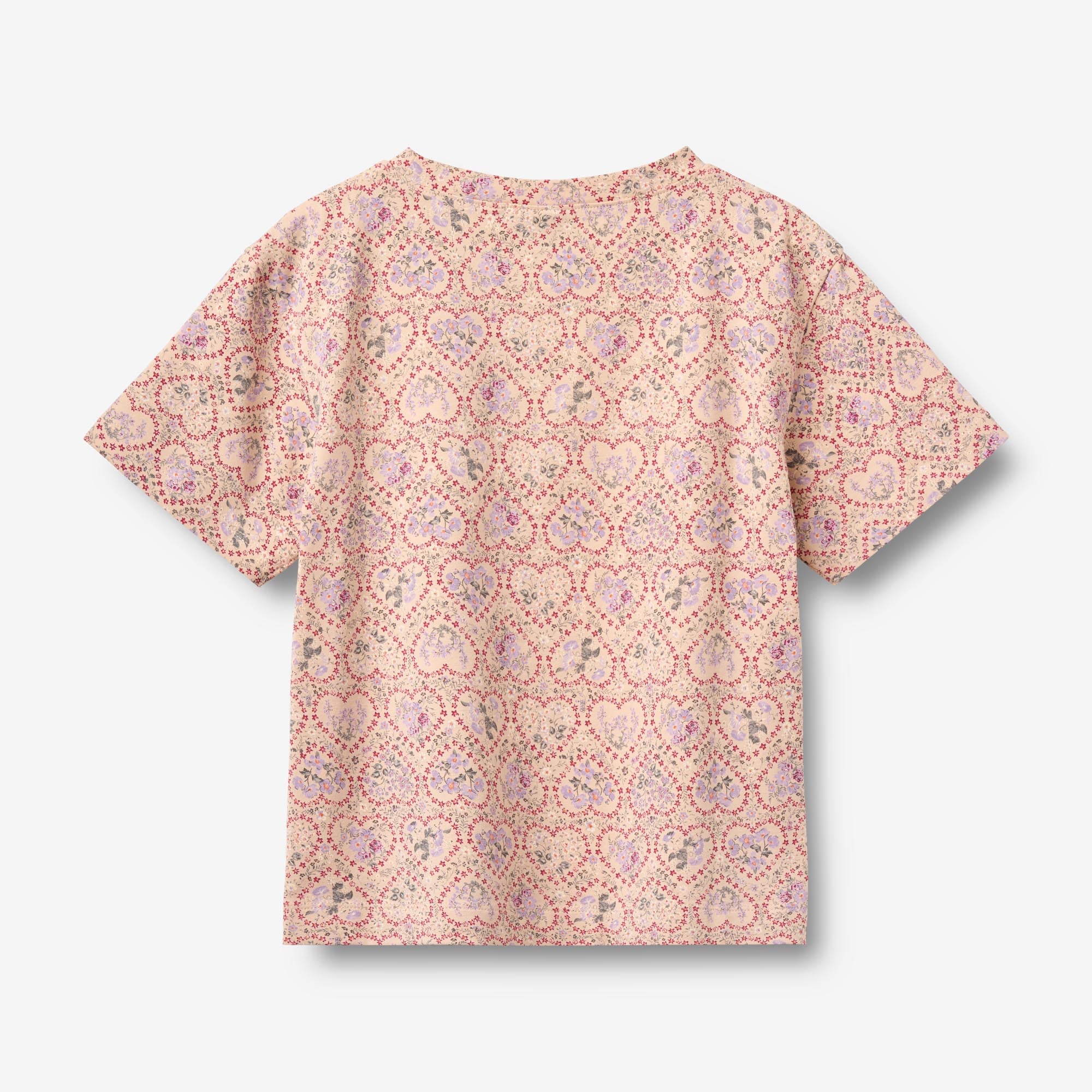 wheat-ella-m-dchen-t-shirt-magenta-heart-flowers image 2